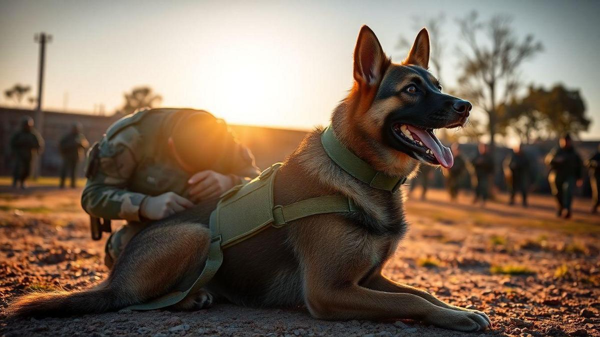 Cães como Apoio Psicológico Militar