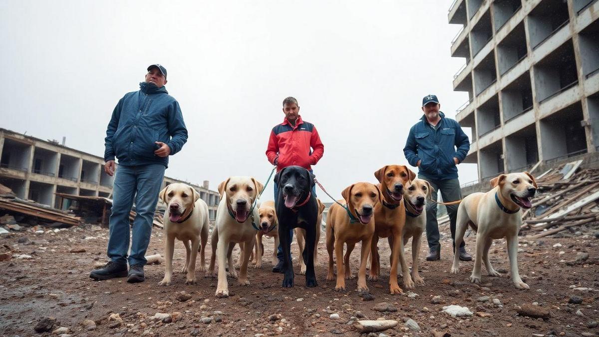 Cães de Busca e Salvamento em Ação