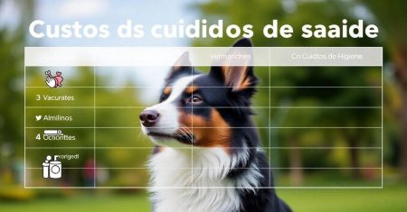 Comparação de custos de cuidados de saúde para border collie