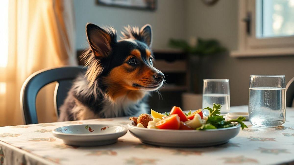 Impacto do tamanho de pratos na alimentação de cães