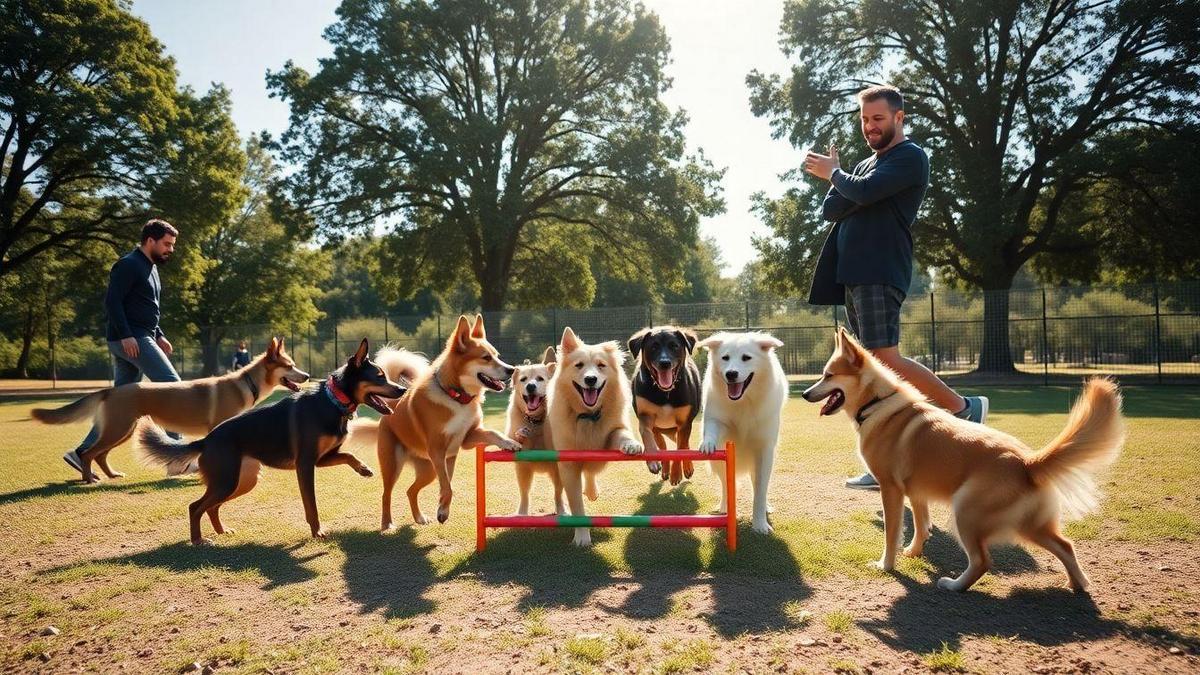 Integração com Outros Cães no Treinamento de Agility