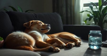 Saúde mental para cães idosos em casa