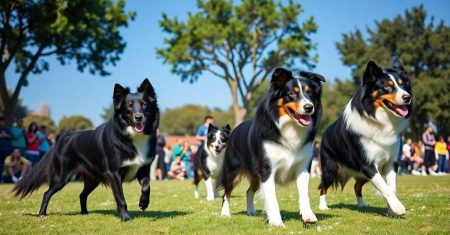 Treinamento de Border Collies em Competição Famosos