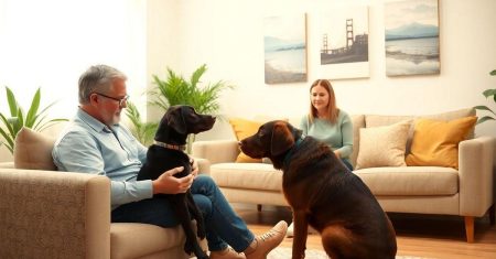 Treinamento de cães de terapia para recuperação emocional