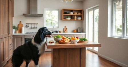 Alimentação saudável para Border Collie em casa