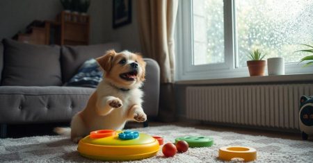 Atividades recomendadas para cães em dias de chuva