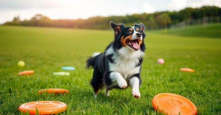 Atividades recreativas para Border Collies no verão