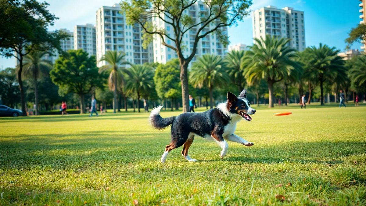 Benefícios das Atividades Recreativas para Border Collie em Ambientes Urbanos