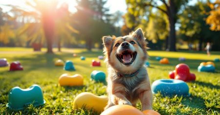 Brincadeiras interativas para cães e bem-estar