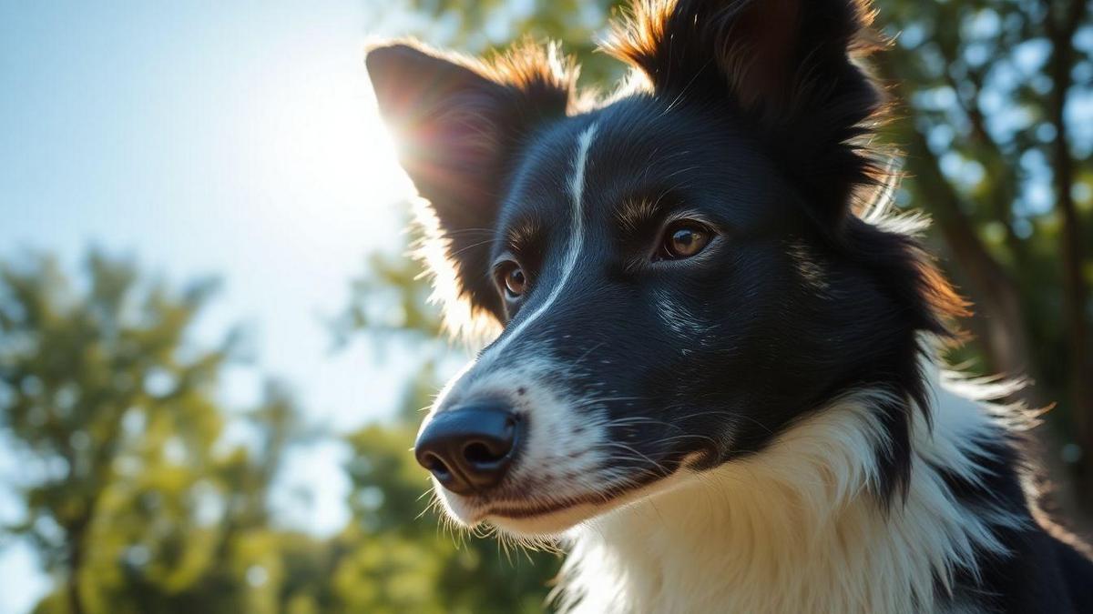 Sintomas de Olhos Secos em Border Collies