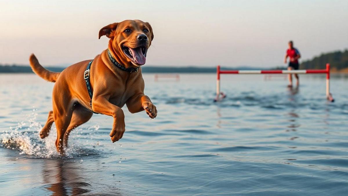 Benefícios físicos e mentais do Esportes caninos de triathlon para cães de trabalho