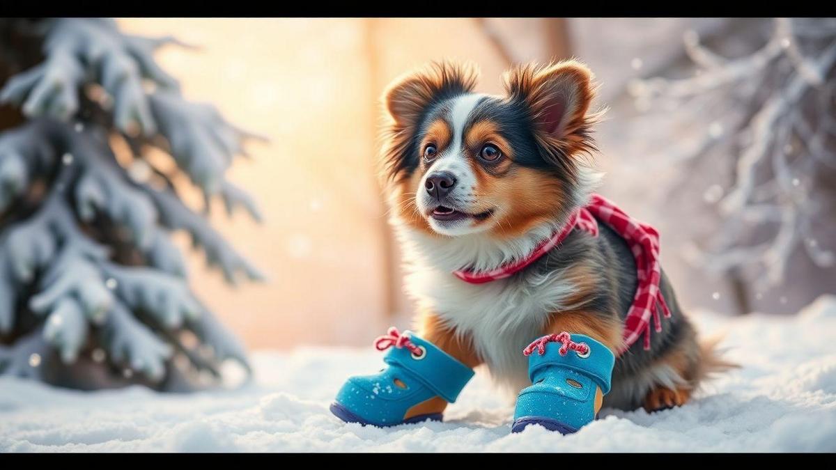 Botas para Cães no Inverno