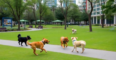 Brincadeiras criativas para cães na cidade