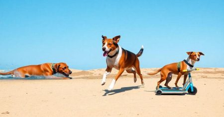 Esportes caninos de triathlon para cães ativos