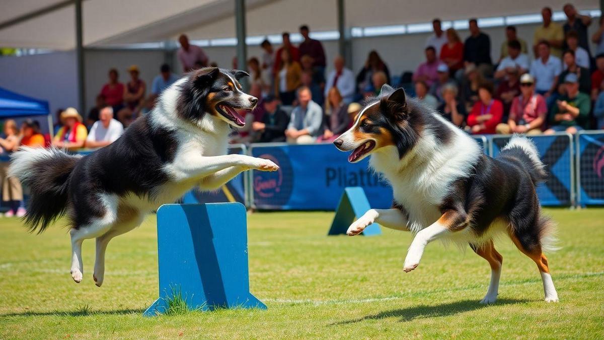 Exemplos de Border Collies Famosos em Shows