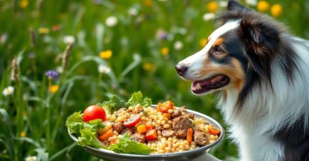 Nutrição criativa para Border Collies idosos
