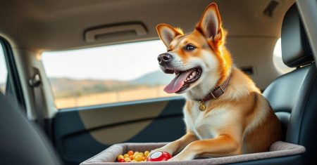 Atividades mentais interativas para cães durante viagens