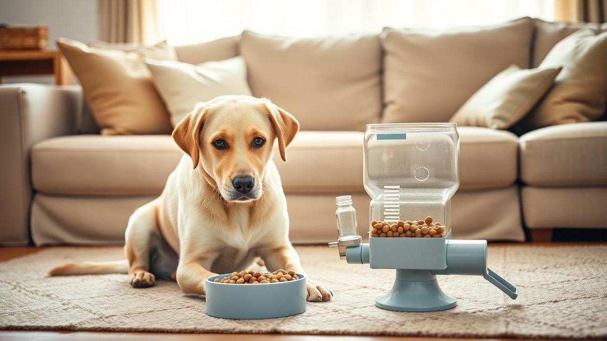 Como atividades mentais para cães com ansiedade de separação usando brinquedos dispensadores de comida quando ficam sozinhos reduzem o stress