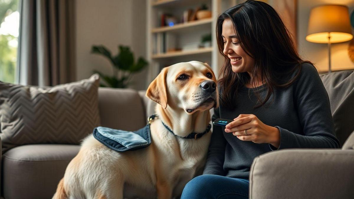 Como cães de serviço diabetes se adaptam ao seu dia a dia