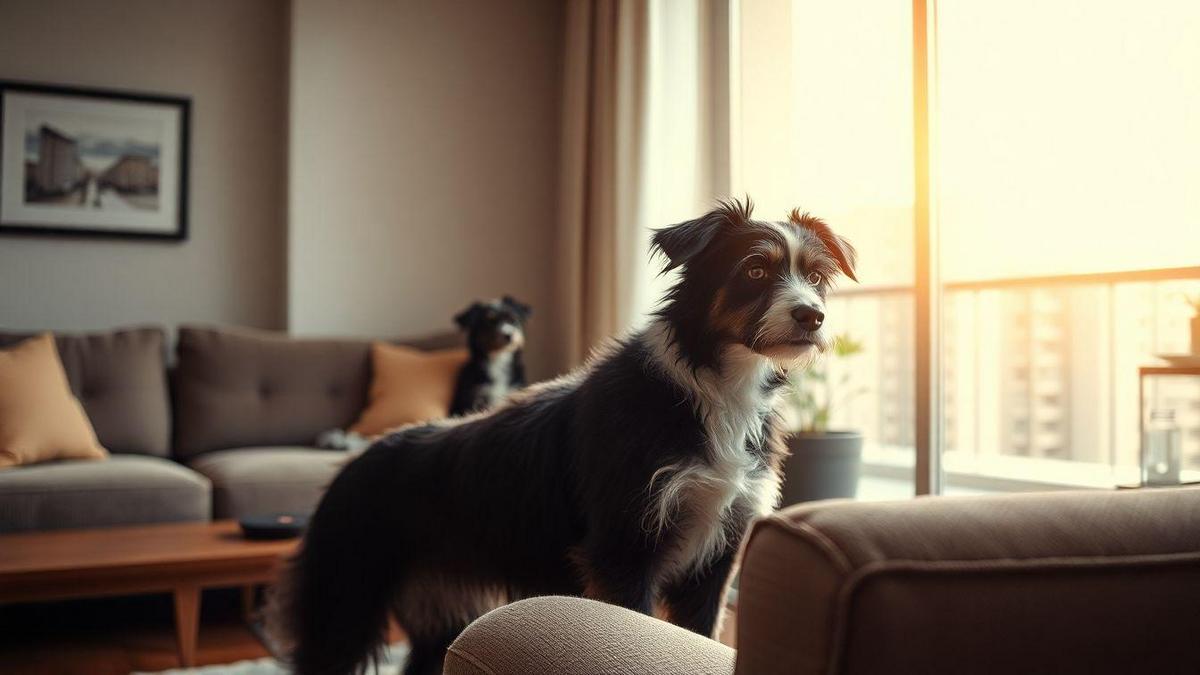 Como identificar por que seu Border Collie Poodle late em apartamento