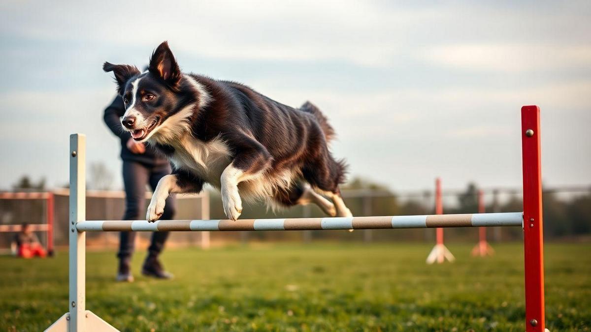 Condicionamento físico e treinamento de agility para Border Collies campeões