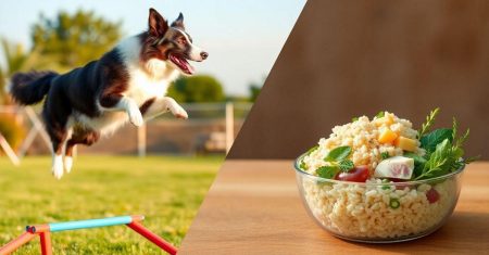 Dietas recomendadas para Border Collies de agility