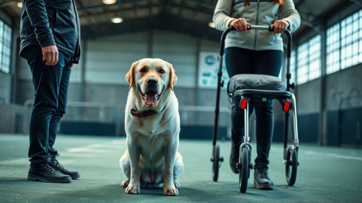 Estrutura de programas de treinamento para cães de assistência e adaptação do cão