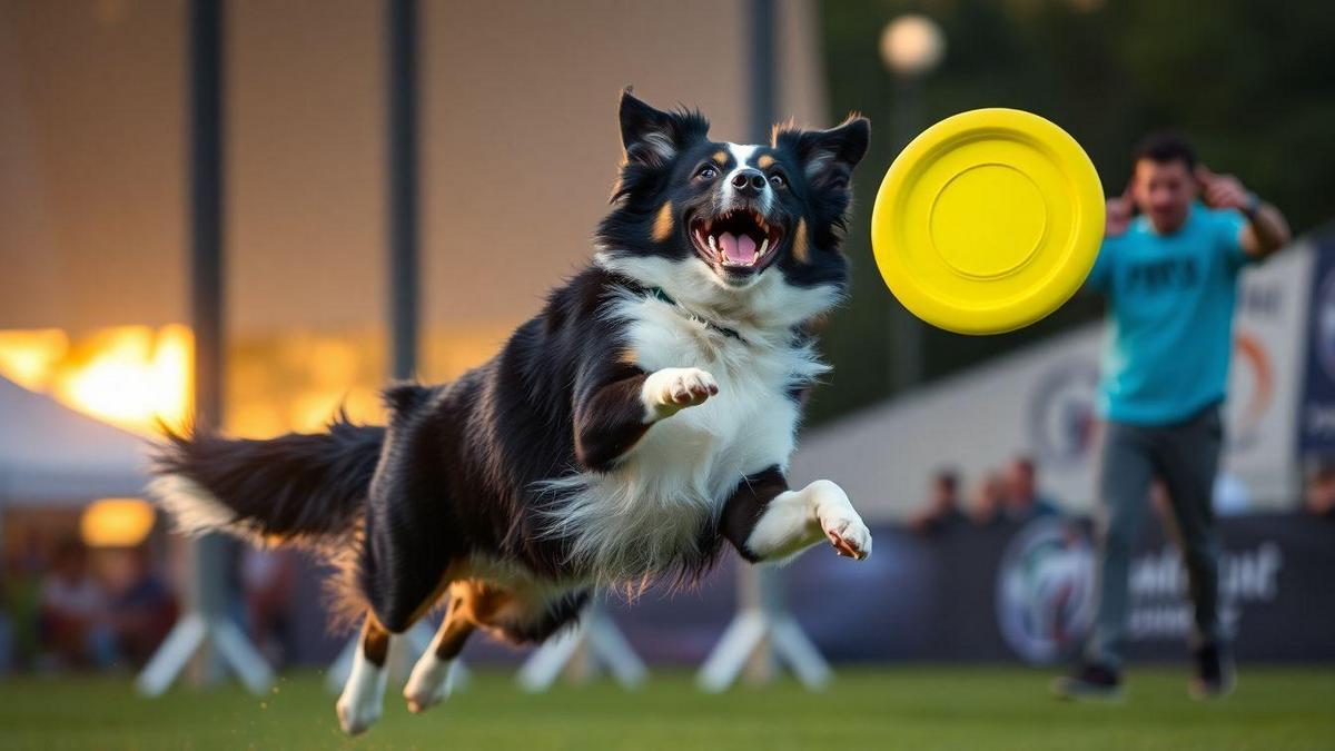 Fundamentos das Técnécnicas de adestramento para Border Collies famosos com frisbee canino freestyle em competições