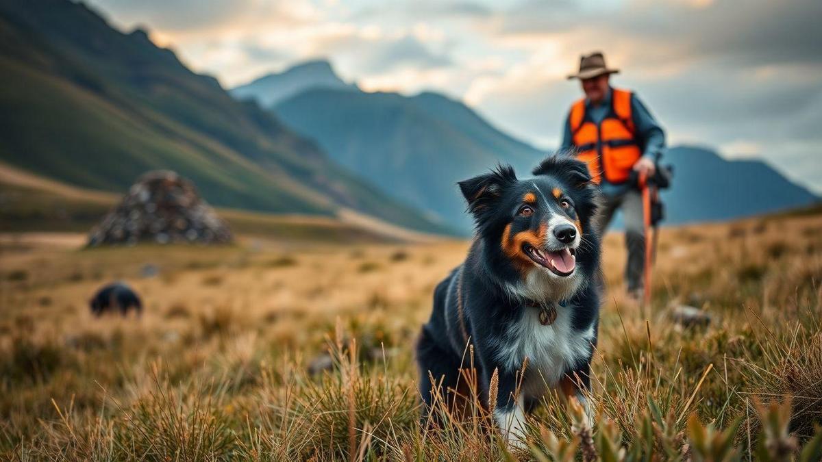 História e origem do Border Collie em missões de busca