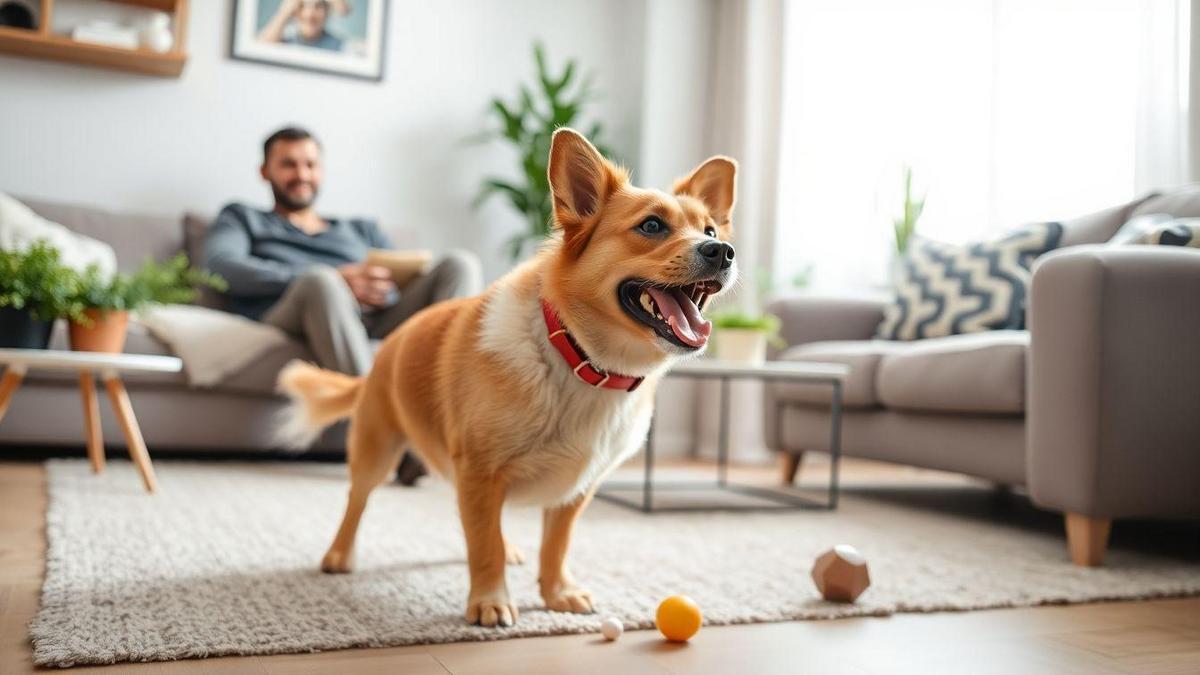 Ideias de atividades estimulantes para cães que vivem em apartamentos: jogos mentais para o seu cão