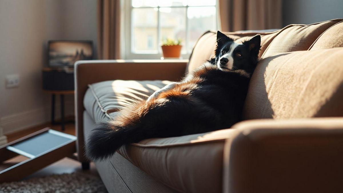 Órteses e suporte ortopédico e adaptações na casa para mais conforto do seu Border Collie
