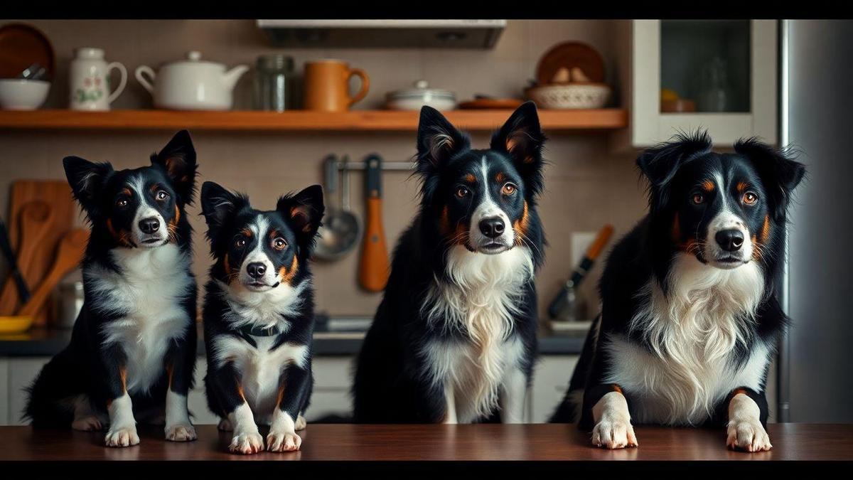 Quantidade de alimento por idade Border Collie e horários de refeição