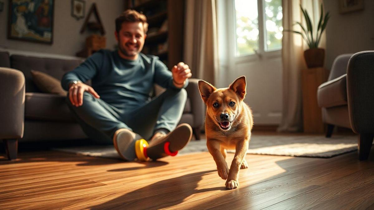 Rotinas de exercício dentro de casa e atividades indoor para cães nervosos