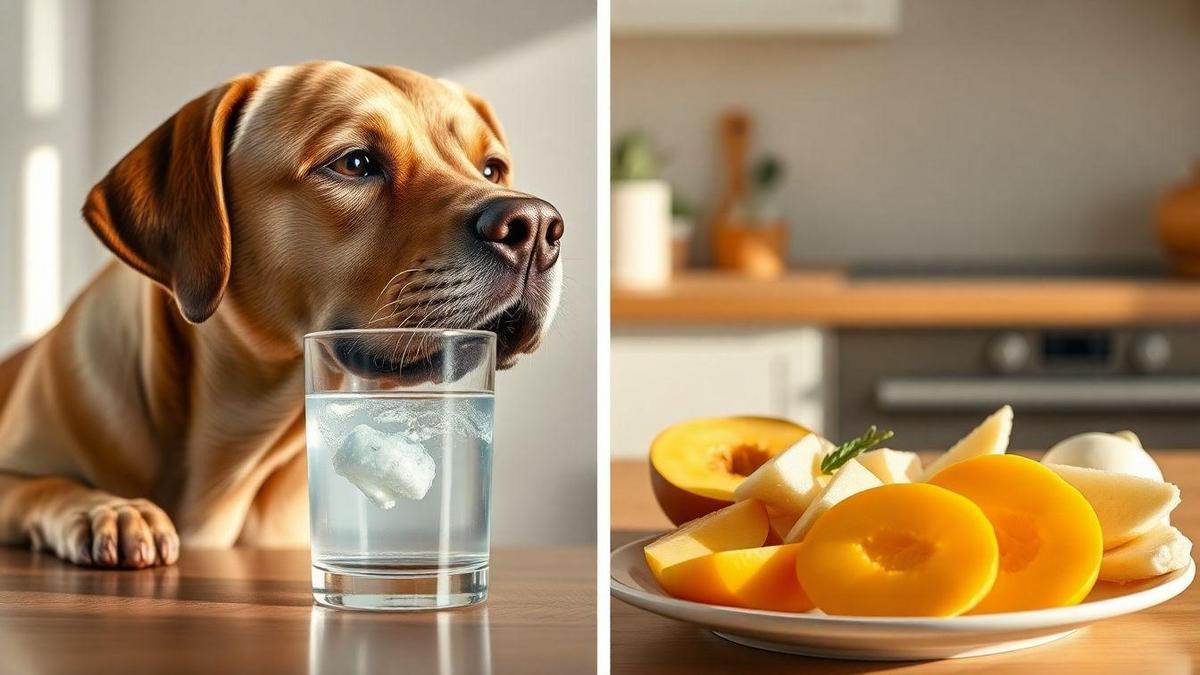 Suplementos de eletrólitos para cães e alimentos hidratantes para cães