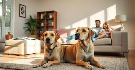 Treinamento de cães para aliviar estresse familiar
