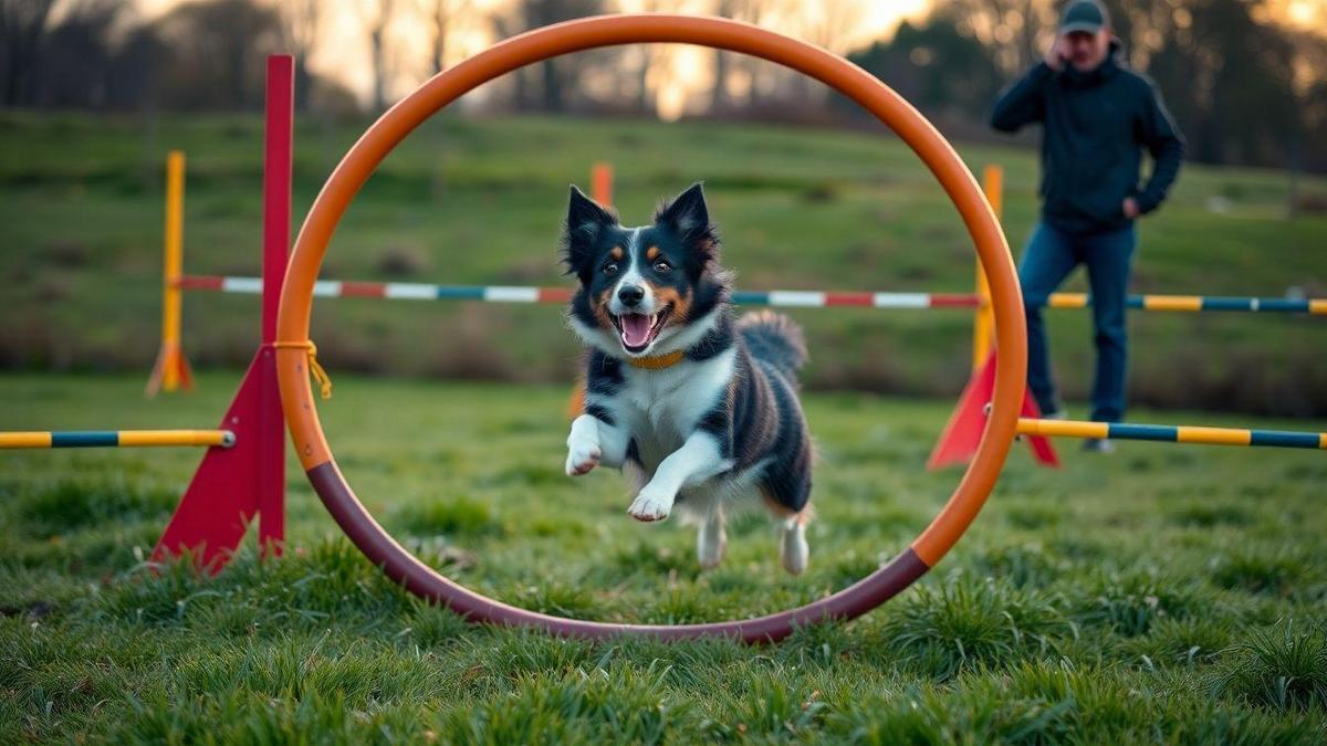 Treino de agility e comandos avançados para Border Collies virais