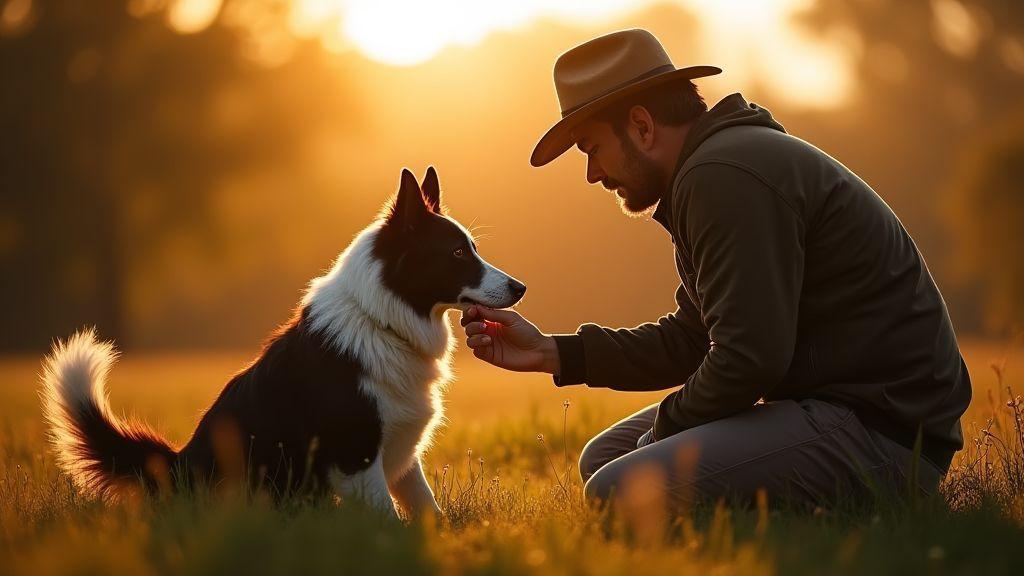 A relação entre treinador e Border Collie: confiança que você nota nas cenas