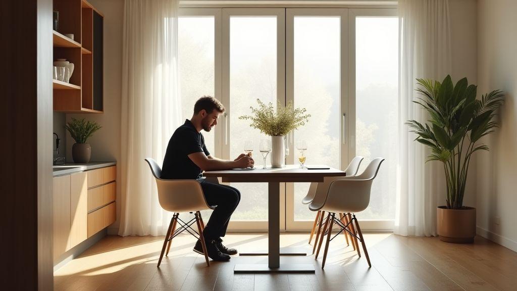 Altura e ergonomia: altura ideal mesa de jantar e conforto para você