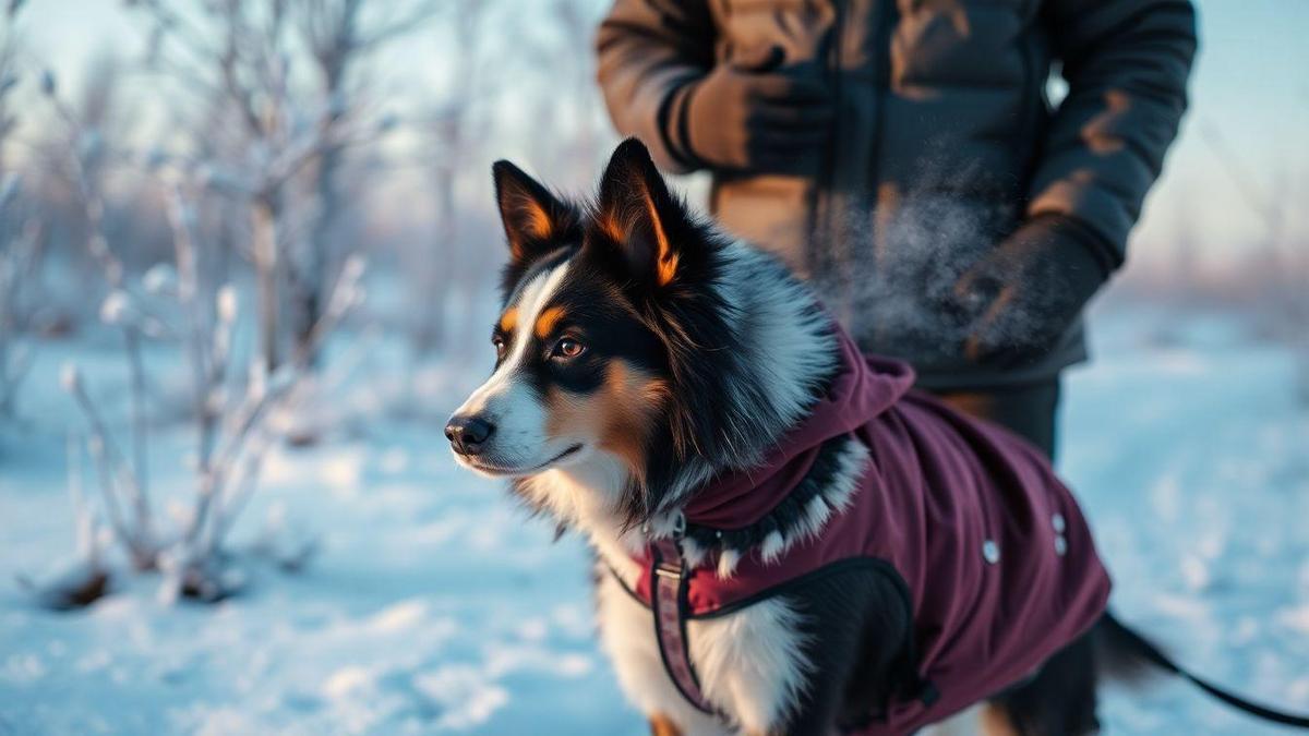 Como você previne hipotermia no inverno: adaptar passeios Border Collie por estação