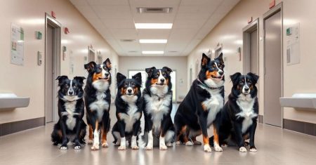 Evolução da raça Border Collie em hospitais
