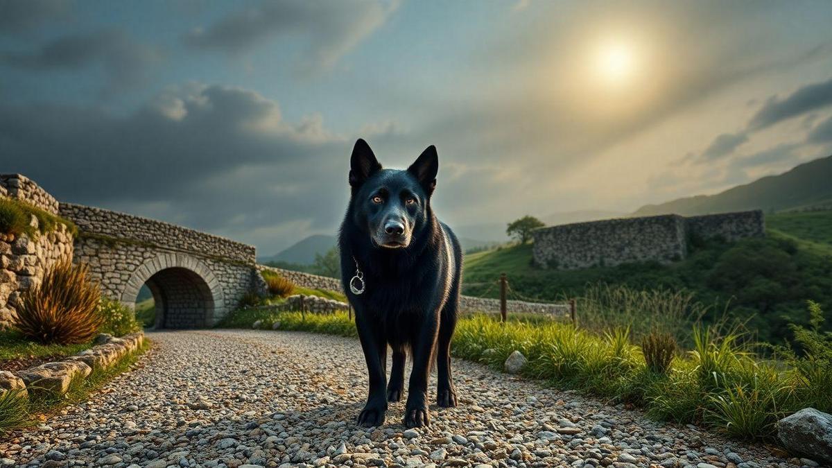 Onde aparecem cães mitológicos em tradições portuguesas e no folclore ibérico