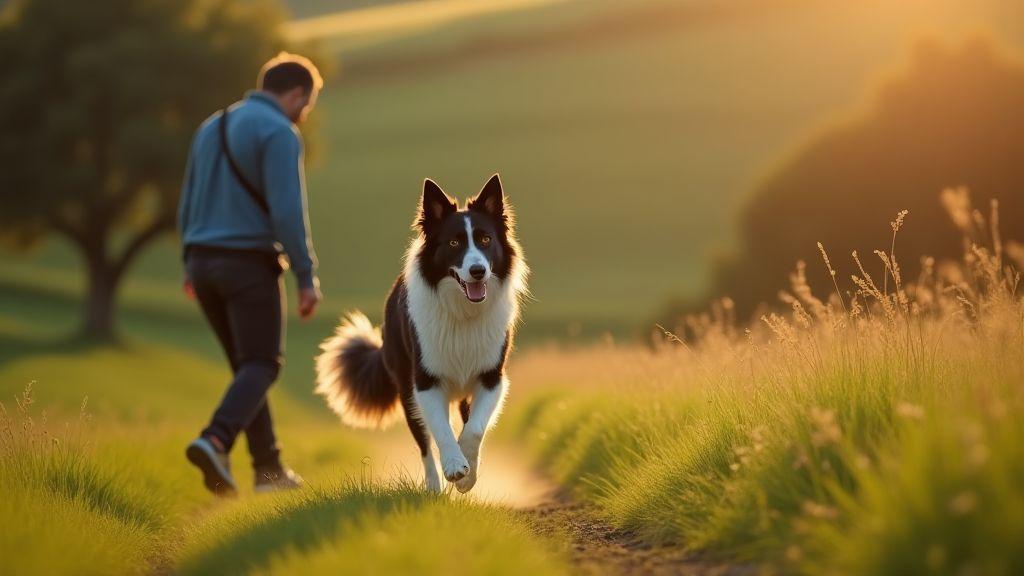Preparação mental e foco para Border Collies de competição que você treina em áreas rurais