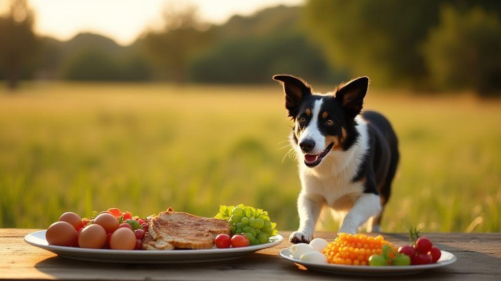 Suplementos e alimentos recomendados para Border Collie ativo que melhoram o rendimento