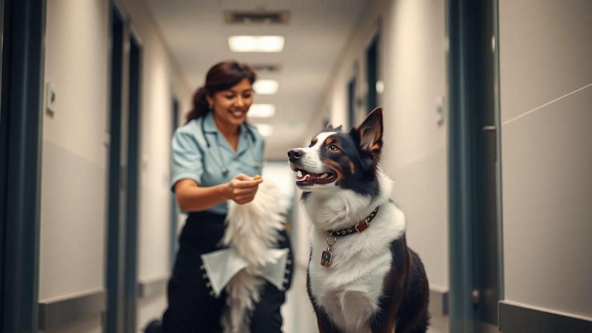 Treinamento de Border Collie para hospitais com foco em reforço positivo