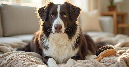 Cuidados específicos para Border Collies escovação diária