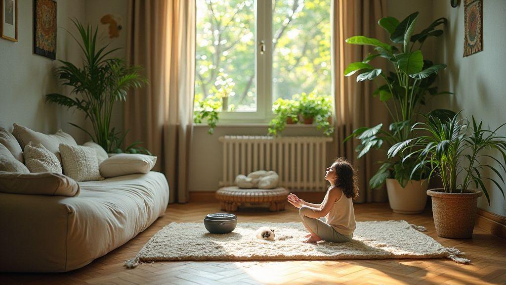 Enriquecimento ambiental e técnicas de relaxamento dentro de casa