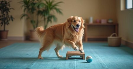 Exercícios de baixo impacto e estimulação canina
