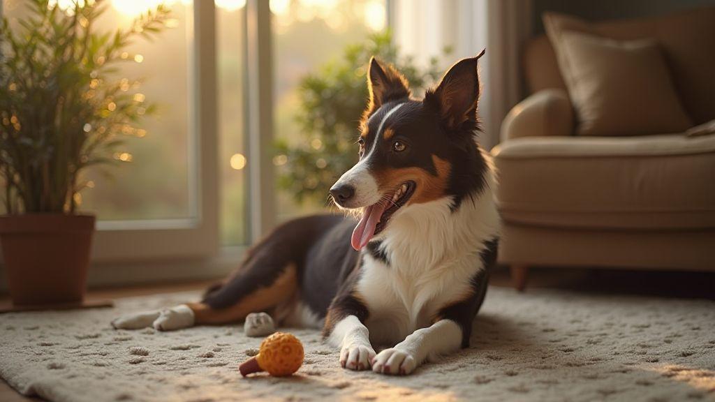 Exercícios e enriquecimento para Border Collie com ansiedade