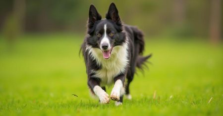 Plano de nutrição para Border Collies atletas