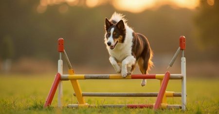 treinamento de agility sazonal para Border Collie